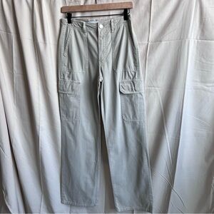ZARA High-Rise Straight TRF Cargo Trousers
